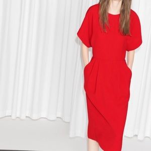 & other stories midi dress